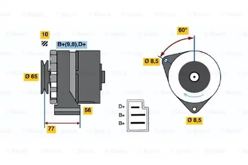 генератор BOSCH 0 986 036 520