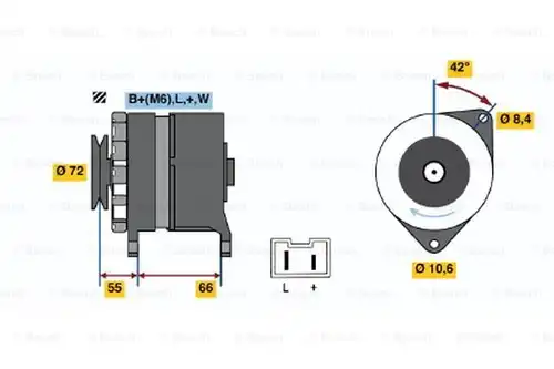 генератор BOSCH 0 986 036 711