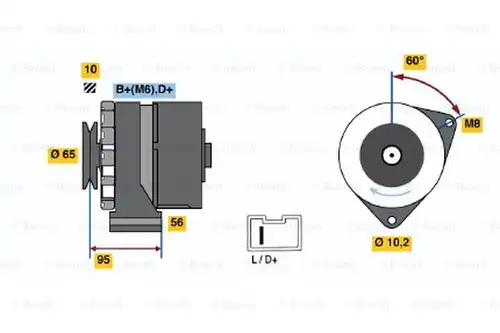 генератор BOSCH 0 986 036 891