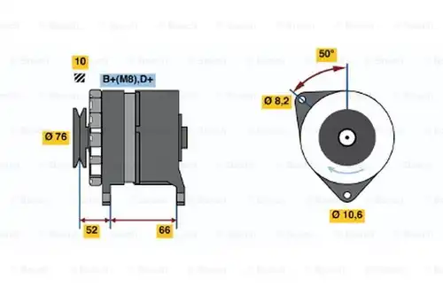 генератор BOSCH 0 986 036 961