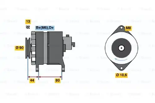 генератор BOSCH 0 986 037 210