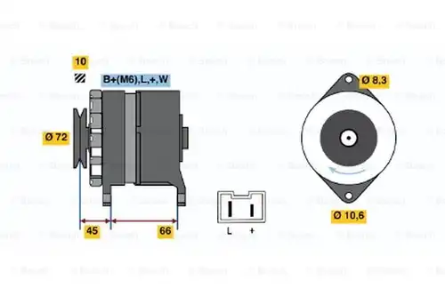 генератор BOSCH 0 986 037 301