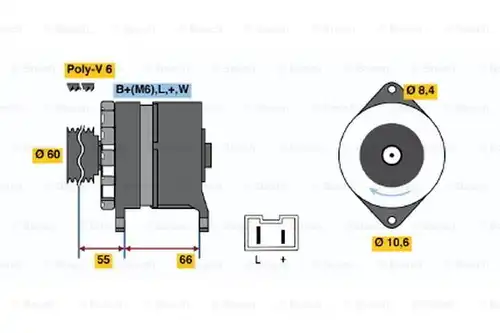 генератор BOSCH 0 986 037 311