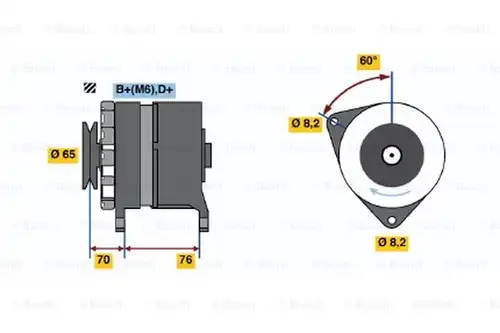 генератор BOSCH 0 986 037 460