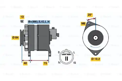 генератор BOSCH 0 986 037 841