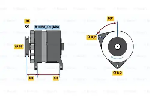 генератор BOSCH 0 986 038 130