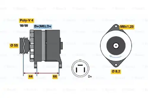 генератор BOSCH 0 986 038 220