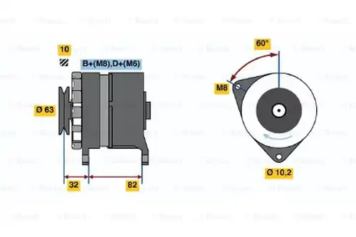 генератор BOSCH 0 986 038 300