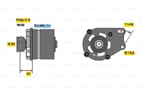 генератор BOSCH 0 986 038 621