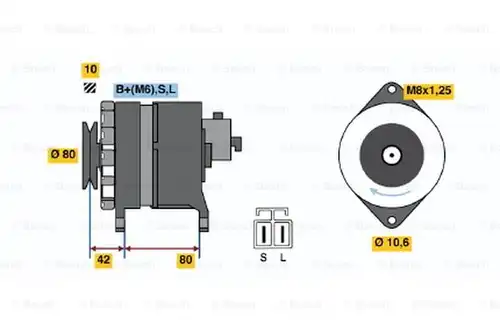 генератор BOSCH 0 986 038 930