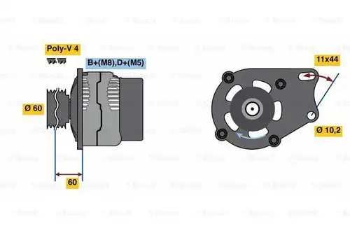 генератор BOSCH 0 986 039 471