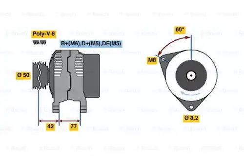 генератор BOSCH 0 986 039 700