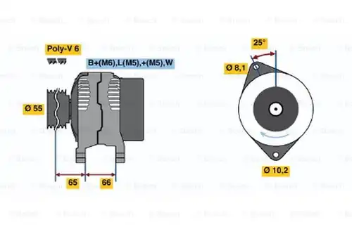 генератор BOSCH 0 986 039 851