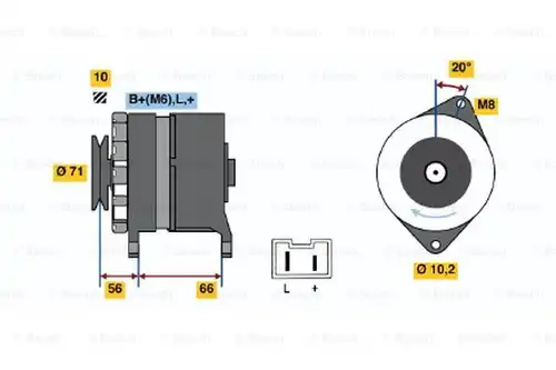 генератор BOSCH 0 986 039 971