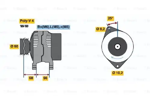 генератор BOSCH 0 986 040 141