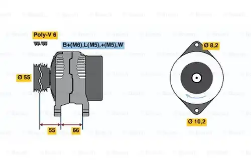 генератор BOSCH 0 986 040 241