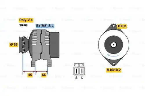 генератор BOSCH 0 986 040 541