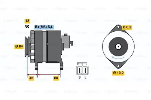 генератор BOSCH 0 986 040 581