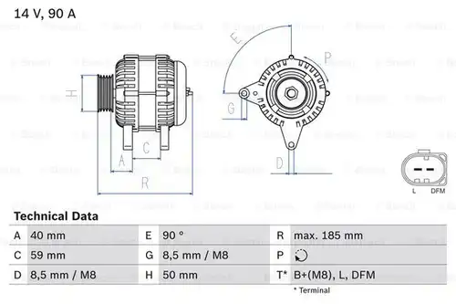 генератор BOSCH 0 986 041 920