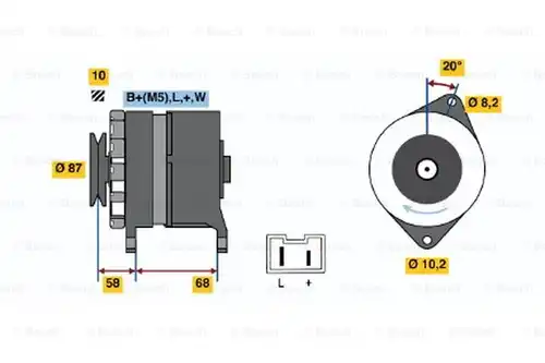 генератор BOSCH 0 986 042 061