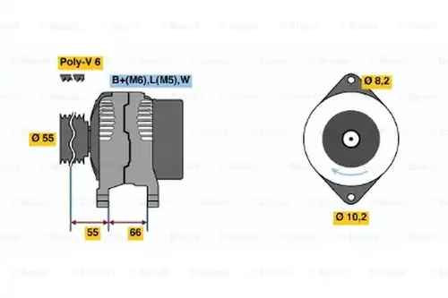 генератор BOSCH 0 986 042 151