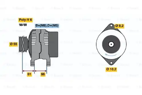 генератор BOSCH 0 986 042 171