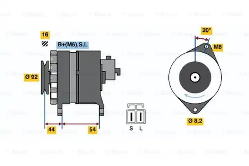 генератор BOSCH 0 986 042 241