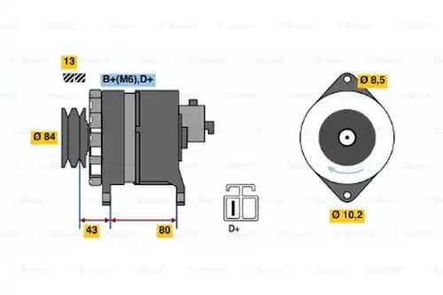 генератор BOSCH 0 986 044 940