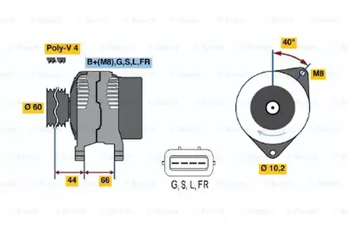 генератор BOSCH 0 986 045 581