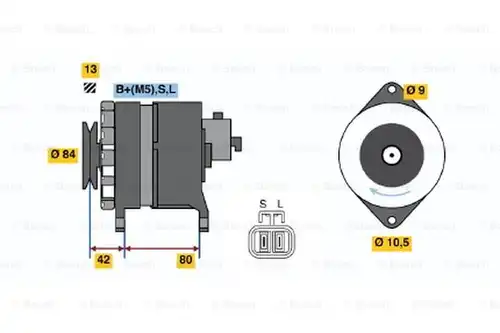 генератор BOSCH 0 986 045 631