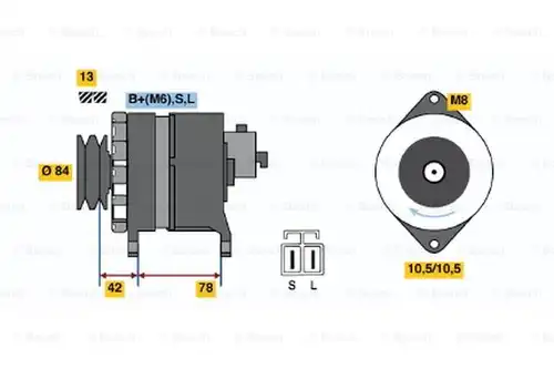 генератор BOSCH 0 986 046 421