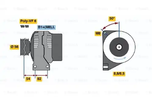 генератор BOSCH 0 986 047 470