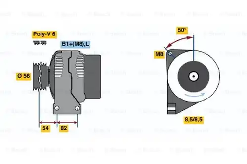 генератор BOSCH 0 986 047 510