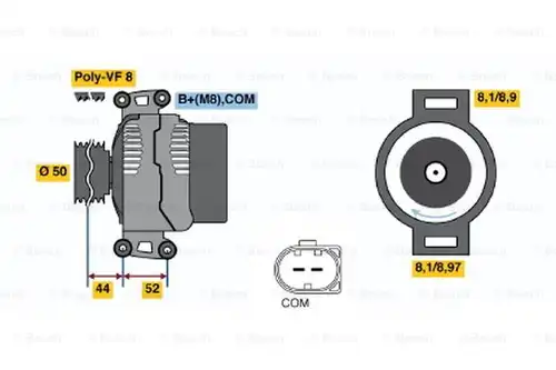 генератор BOSCH 0 986 047 620