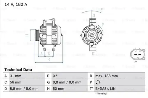 генератор BOSCH 0 986 047 700