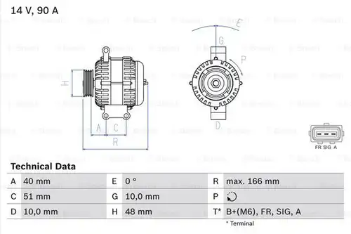 генератор BOSCH 0 986 049 141