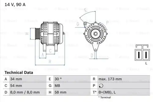 генератор BOSCH 0 986 049 191