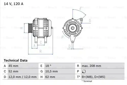 генератор BOSCH 0 986 049 400