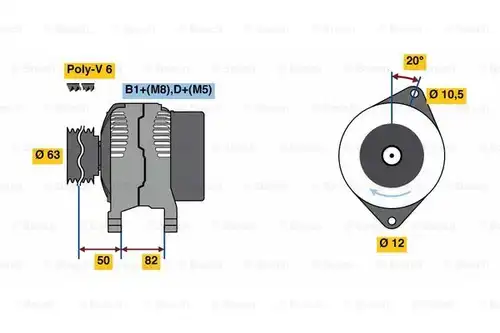 генератор BOSCH 0 986 049 420