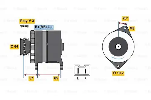 генератор BOSCH 0 986 049 440