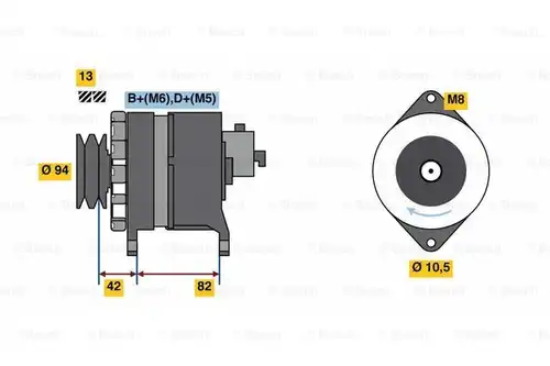 генератор BOSCH 0 986 049 850