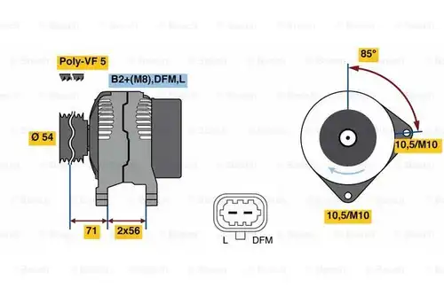 генератор BOSCH 0 986 080 100