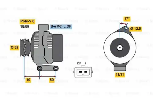 генератор BOSCH 0 986 080 230