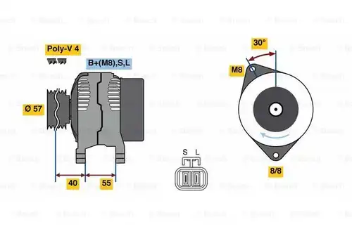 генератор BOSCH 0 986 080 790