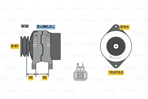 генератор BOSCH 0 986 080 860