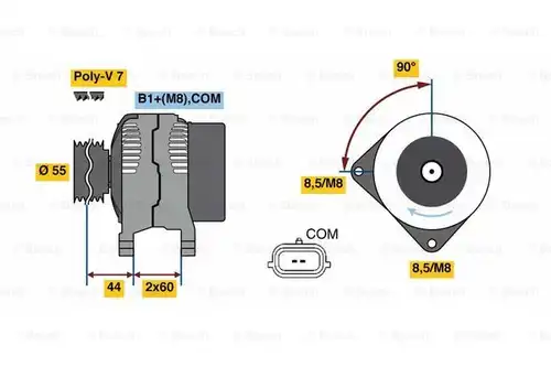 генератор BOSCH 0 986 081 080