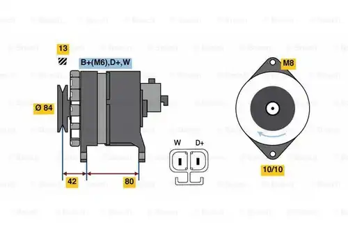 генератор BOSCH 0 986 081 240