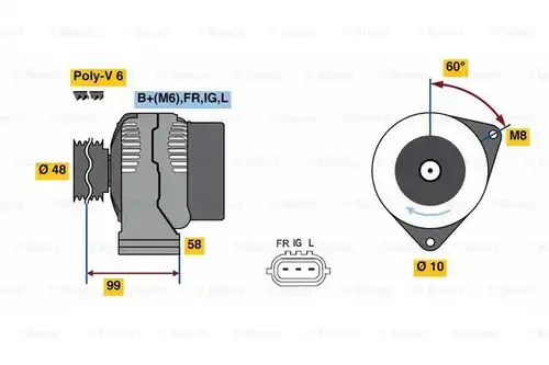 генератор BOSCH 0 986 081 290