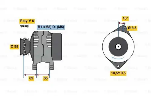 генератор BOSCH 0 986 081 420