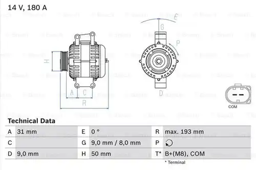 генератор BOSCH 0 986 083 220